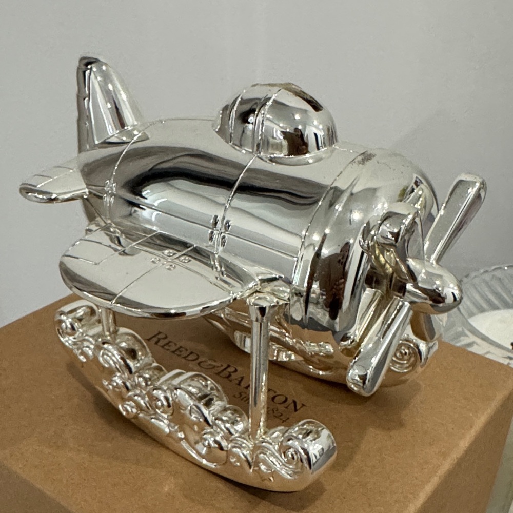 Reed & Barton Silver Airplane Sculpture